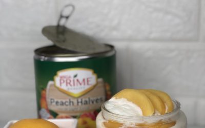 Peaches Cheesecake Jar